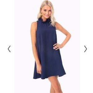 Tuckernuck Pomander Place Blythe Dress in Navy